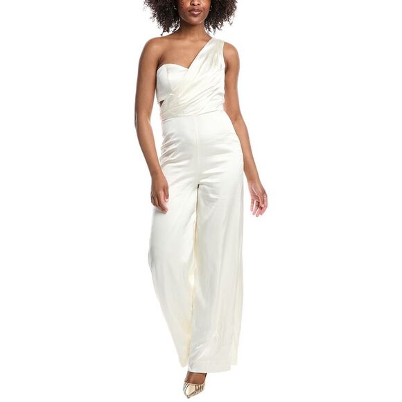 Amur WomensBlynn Drape Jumpsuit White